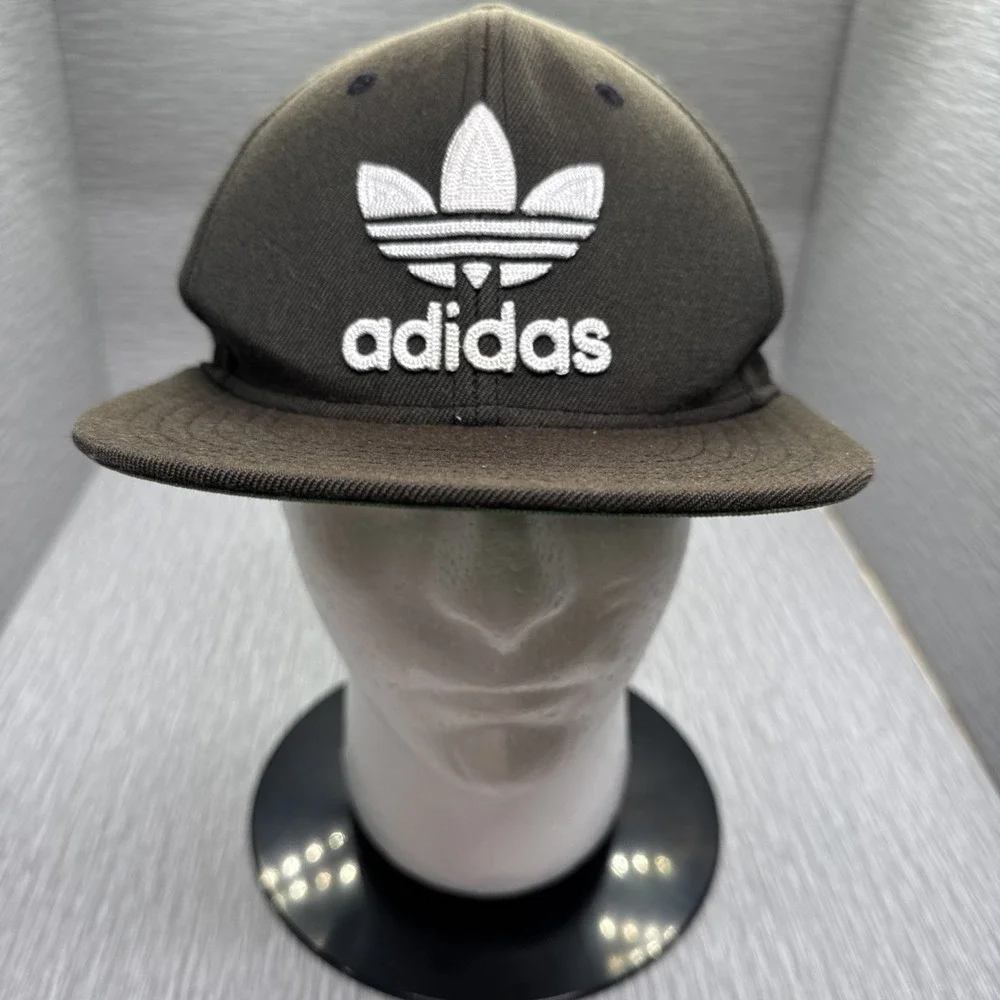 Adidas Trefoil Brown Snapback Hat‎ Embroidered Logo Adjustable Cap Streetwear
